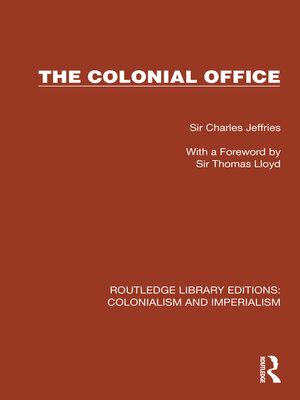 cover image of The Colonial Office